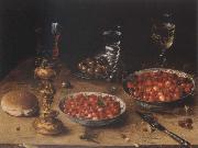 Osias Beert Museum national style life with cherries and strawberries in Chinese china shot els oil painting